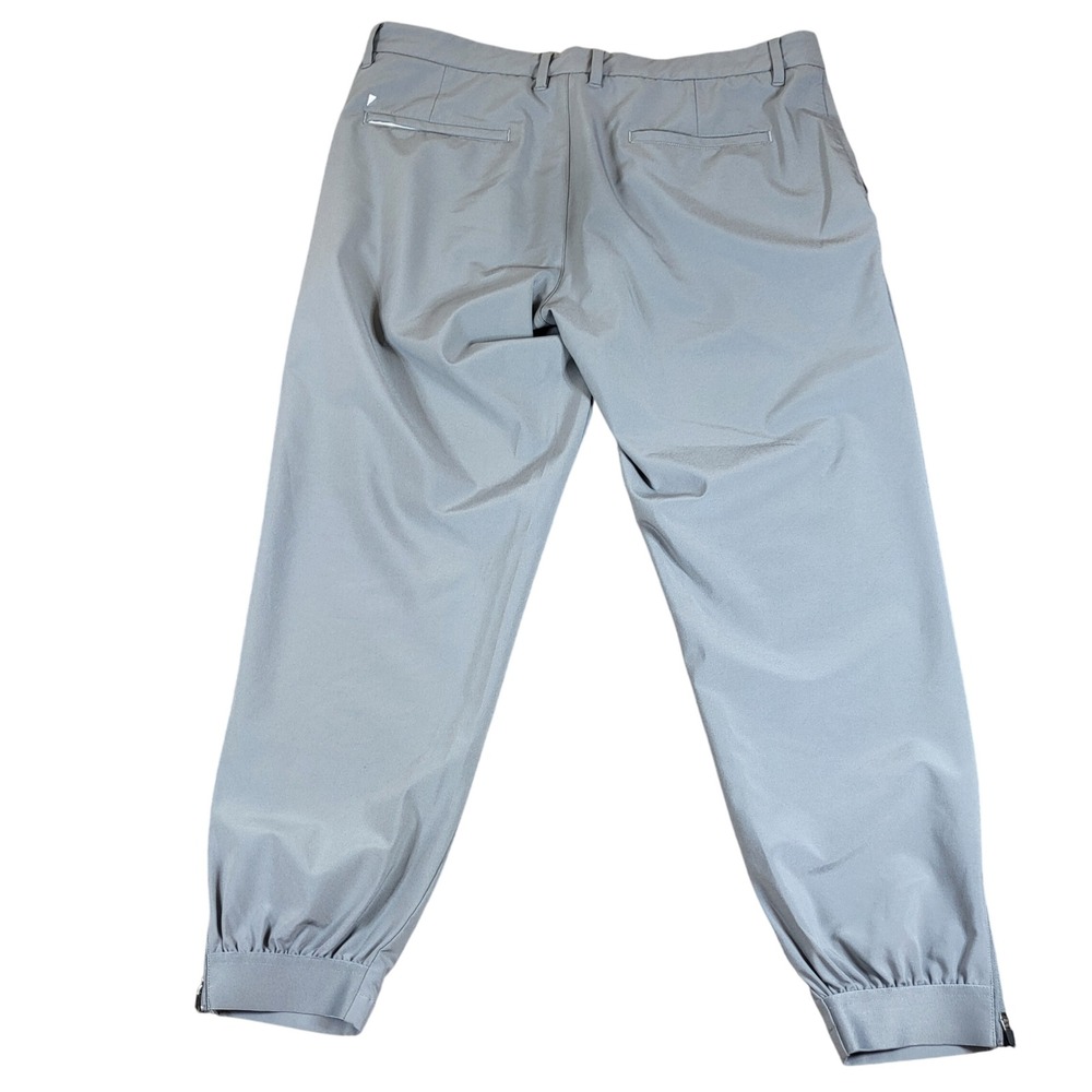PRIMO Men's Gray Polyester Spandex Golf Chino Jogger Pants Size 36 Short - Picture 3 of 8